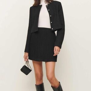 Reformation Lovell Skirt Black - Size M NWT